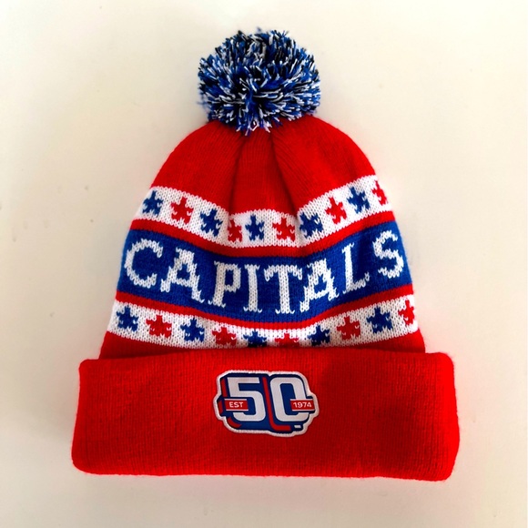 EUC Washington Capitals 50th Beanie 2025 SGA Stadium Giveaway - Picture 1 of 7